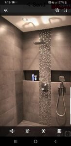 screenshot of a shower area picture on the phone